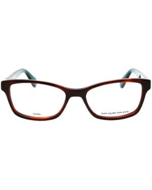 Kate Spade Renne Rectangle-Frame Glasses - Black
