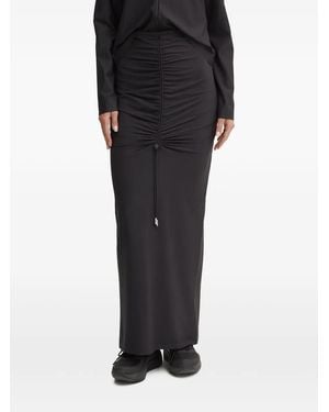 Sportalm Ruched Drawstring Maxi Skirt - Black