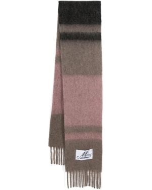 Marni Striped Brushed Alpaca Mohair Scarf Accessories - Multicolour