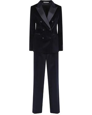 Tagliatore Double-Breasted Suit - Black