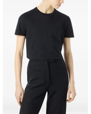 Loro Piana Camiseta De Algodón Con Cuello Redondo - Azul