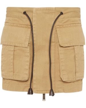 DSquared² ドローストリング ミニスカート - ナチュラル