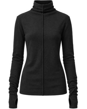 Thom Krom Exposed-Seam Hoodie - Black