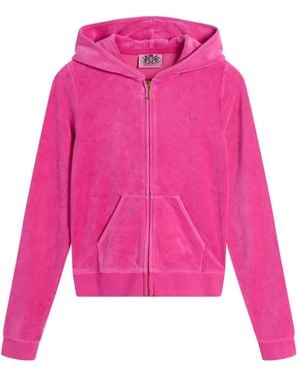 Juicy Couture Hoodie Robyn À Logo Brodé - Pink