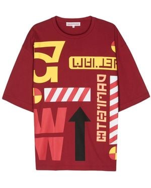 Walter Van Beirendonck 57 Cotton T-Shirt - Red