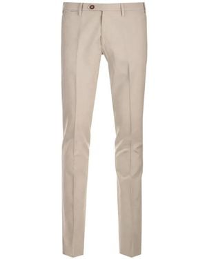 Al Duca d'Aosta Pressed-Crease Tailored Trousers - Natural