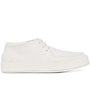 Marsèll Lace-Up Platform Desert Boots - White