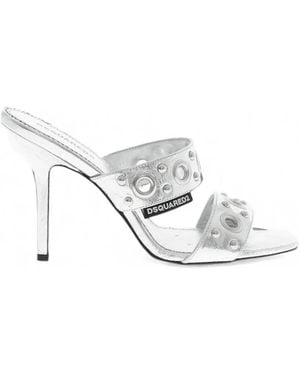 DSquared² Eyelet-Embellished Sandals - White