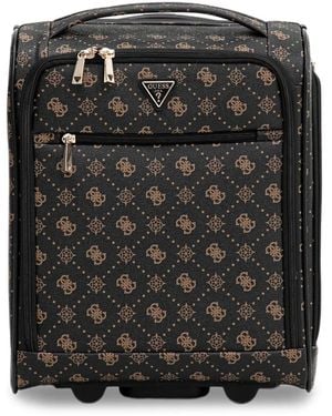Guess Silia 4G Monogram Zip-Fastening Troley Travel - Black