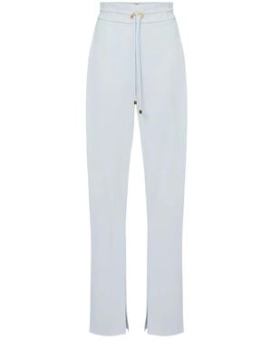 Elisabetta Franchi Drawstring Slit Pants - White