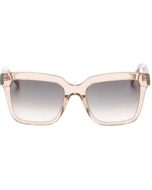 Benetton Jesi Square-Frame Sunglasses - Brown