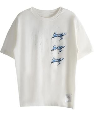 Satisfy Mothtech Distressed Print T-Shirt - White