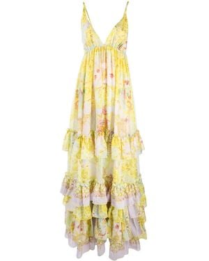 Philipp Plein New Baroque Maxi-Dress - Metallic