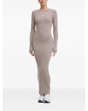 Guess Vestido largo con detalle del logo - Neutro