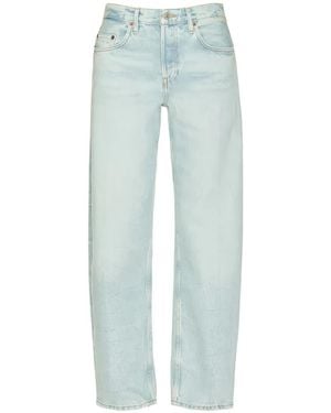 RE/DONE Buttoned Straight Jeans - Blue