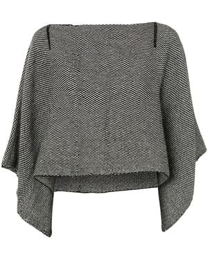 Voz Maglione Crop Lineas - Grigio
