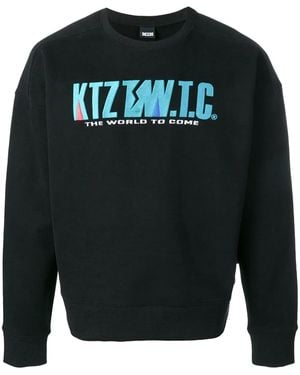 KTZ エンブロイダリー スウェットシャツ - ブラック