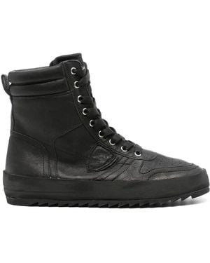 Philippe Model Nice Hi-Top Trainers - Black