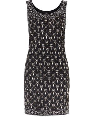 Temperley London Embellished Geometric Mini Dress - Black