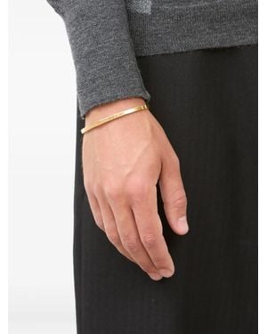 Maison Margiela Logo-Reference Cuff Bracelet - Black