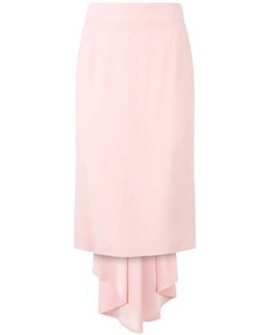 Moschino Draped Midi Skirt - Pink