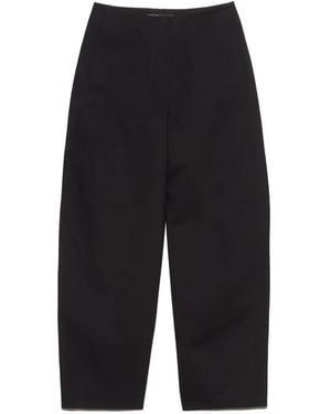 Bimba Y Lola Barrel-Pants With Decorative Stitching - Black