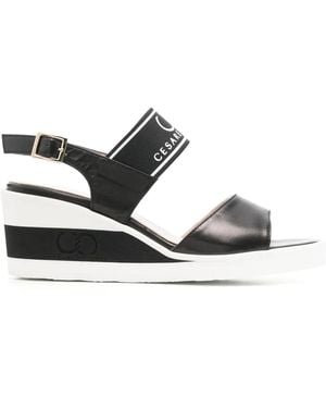 Casadei ウェッジサンダル - ブラック