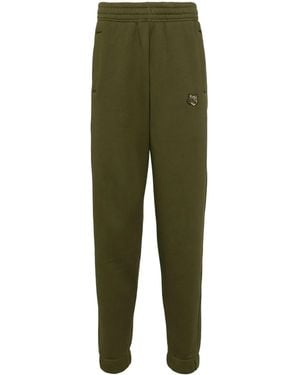 Maison Kitsuné Signature Fox Motif Track Trousers - Green