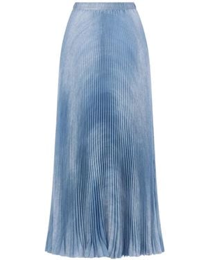 Ermanno Scervino Pleated Skirt - Blue
