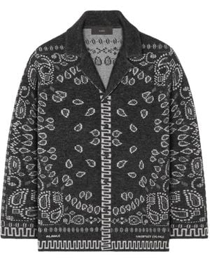 Alanui Paisley-Motif Shirt - Gray