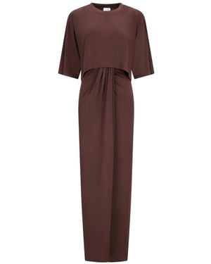 ANDAMANE Anja Cut-Out Dress - Brown