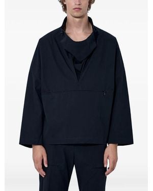 Kiko Kostadinov High-Neck Concealed-Zip Jacket - Blue