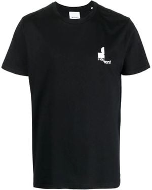 Isabel Marant Zafferh T-Shirt Mit Rundem Ausschnitt - Schwarz