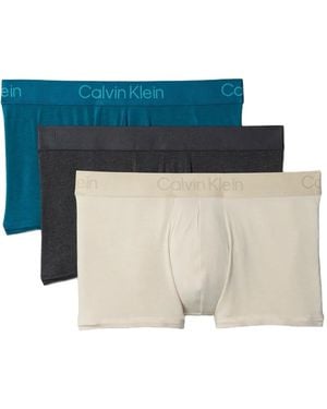 Calvin Klein Set de 3 bóxeres con logo en la cinturilla - Azul