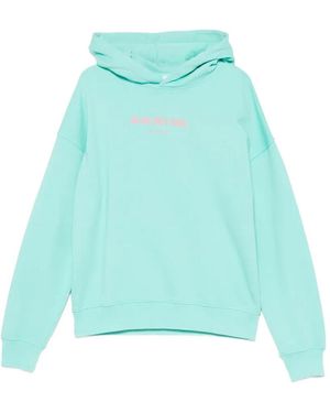 BLUE SKY INN Graphic-Print Cotton Hoodie - Blue