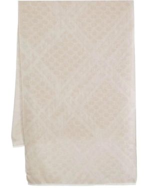 Max Mara Fringed Scarf - White