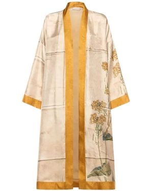 Pierre Louis Mascia Manteau À Fleurs - White