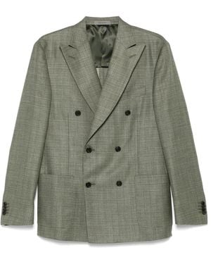 Corneliani Double-Breasted Blazer - Green