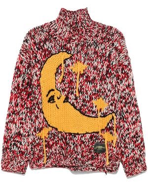 Ganni High-Neck Jumper - Red