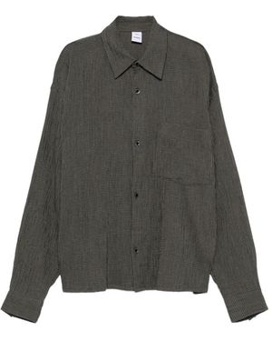 Won Hundred Maza Check Shirt - Grey