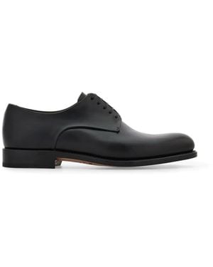 Ferragamo Tramezza Derby Shoes - Black