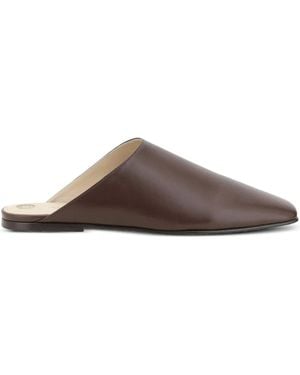 Loro Piana City Mules - Brown