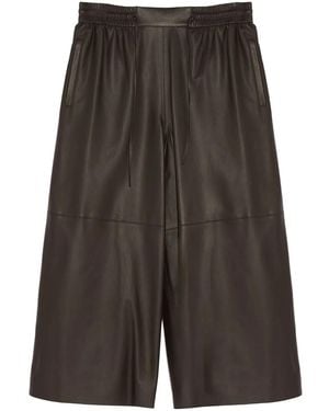 Yves Salomon Cacao Lamb Viscose Polytrephthal Trousers - Grey