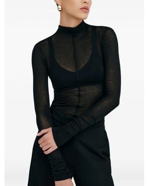 MARCELLA Alicia Long-Sleeve Top - Black