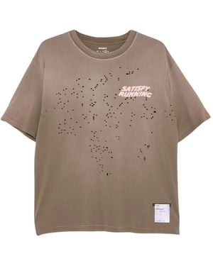 Satisfy Mothtech Distressed T-Shirt - Grey