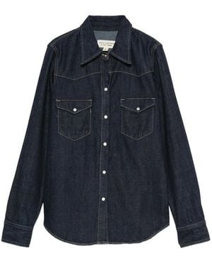 Nili Lotan Camicia Denim Con Tasche - Blu