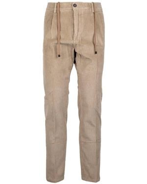 Cruna Corduroy Drawstring-Waist Trousers - Natural