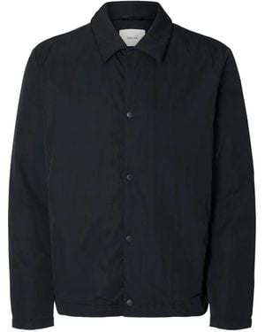 SELECTED Geknöpfte Jacke - Blau