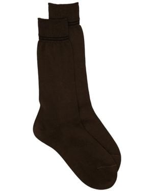 ZEGNA Smooth Socks - Black