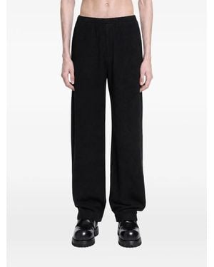 stein Fleece-Texture Track Trousers - Black